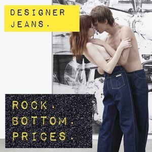 Amazing prices on designer jeans.